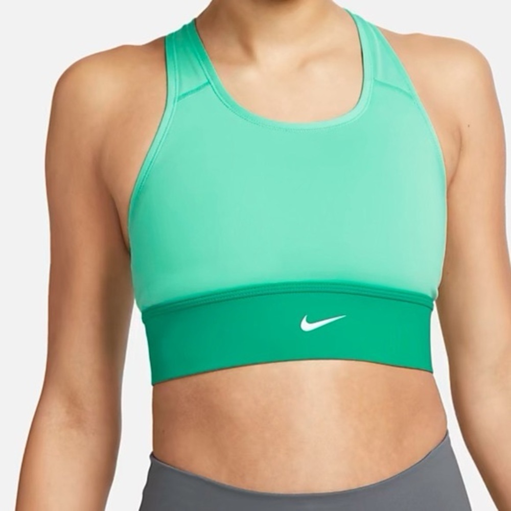 Nike Women's Teal and Green Sports Bra